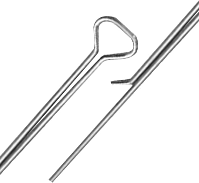 MAGICLULU Candle Wick Centering Clips 12Pcs Carbon Steel Wick Holders for DIY Candle Making Fixing Tool Compatible with Various Container Shapes 4.33In Length