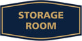 Signs ByLITA Fancy Storage Room Sign (Navy Blue/Gold) - Small 1 Pack