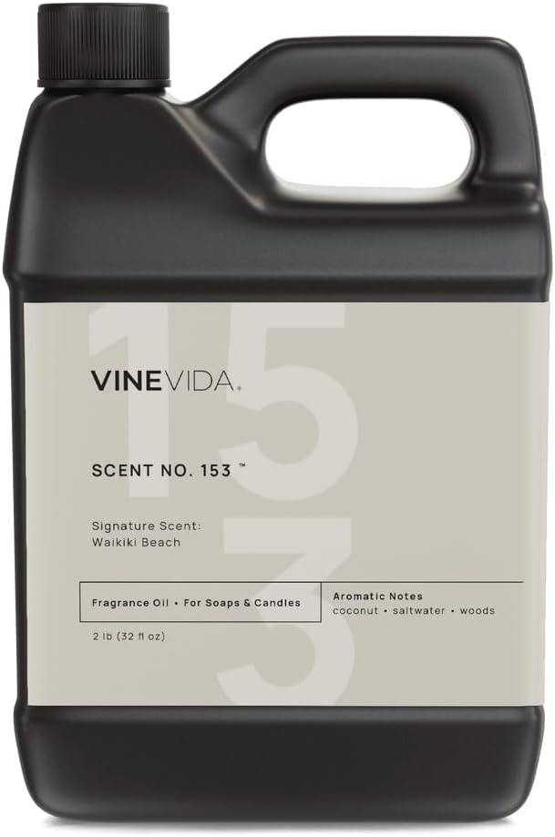 VINEVIDA [32 oz] Waikiki Beach; Fragrance Oil for Candle Making and Soap Making - Premium Candle Scents for Soy Candles