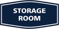 Signs ByLITA Fancy Storage Room Sign (Navy Blue/White) - Small 1 Pack