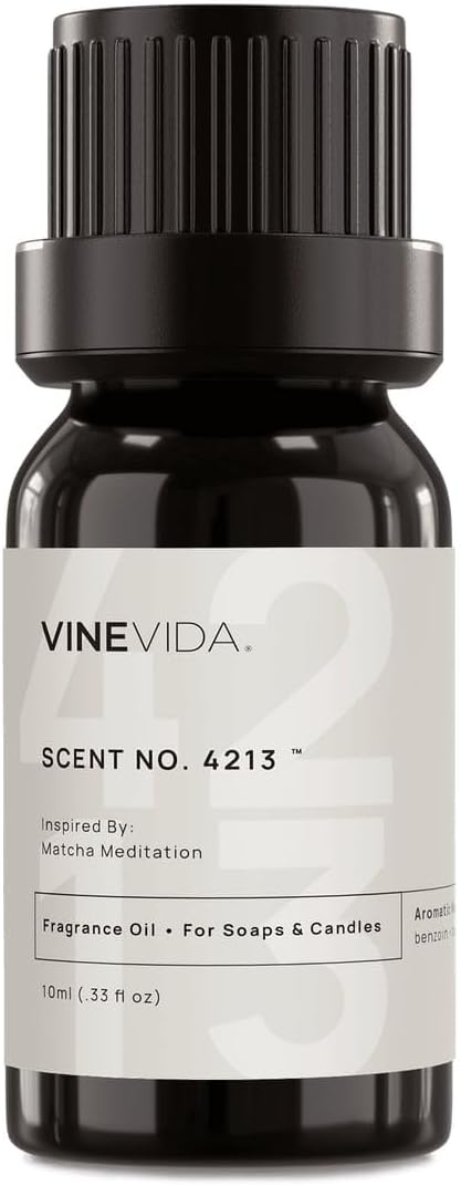 VINEVIDA [10 Ml] Scent NO. 4213 Inspired by Matcha Meditation | Premium Fragrance Oil for Candle Making & Soap Making | Candle Scents for Soy Wax | Scented Oils for Car Freshies & Bath Products