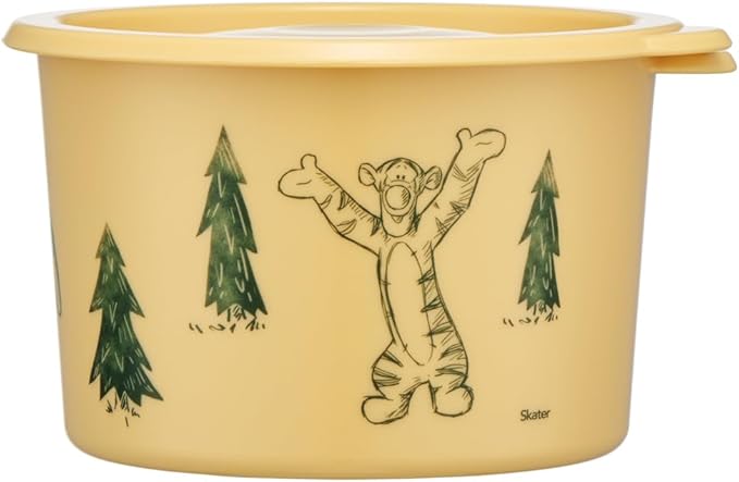 Skater SOT6-A One-Touch Seal Container, Small, 20.3 fl oz (600 ml), Airtight Container, Storage Container, Disney Winnie the Pooh
