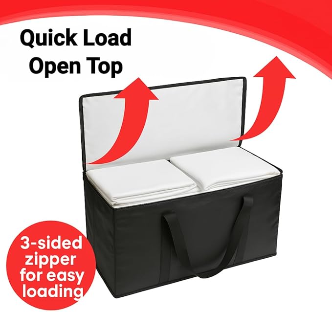 BAG-THAT! 8 - Pack Heavy Duty Large Moving Bags, with Strong Zipper and Comfortable Handles Durable & Sturdy Clothes packing Storage Bags Totes Bins Packing Moving Boxes College Supplies for moving.