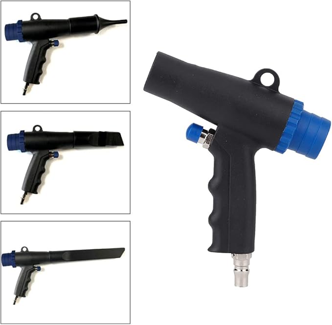 2 in 1 vacuum blow pneumatic cleaner kit, 6kpa suction power tool for industrial cleaning with quick connect fitting