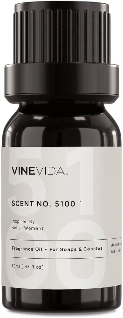 VINEVIDA [10mL] Bella (Women) Fragrance Oil for Candle Making - Natural Candle Oil Scents - Soap Making Essential Oil - Made in USA