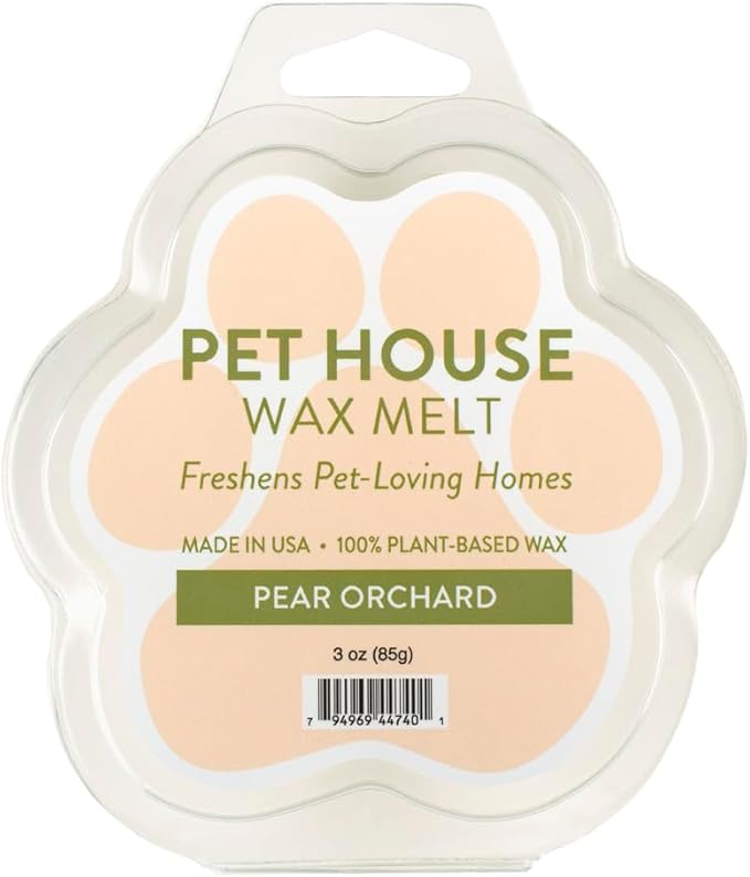 Pet House Pear Orchard Sented Wax Melts - Natural, Long-Lasting, Plant Based Pet Friendly Holiday Wax Melts Pack of 2