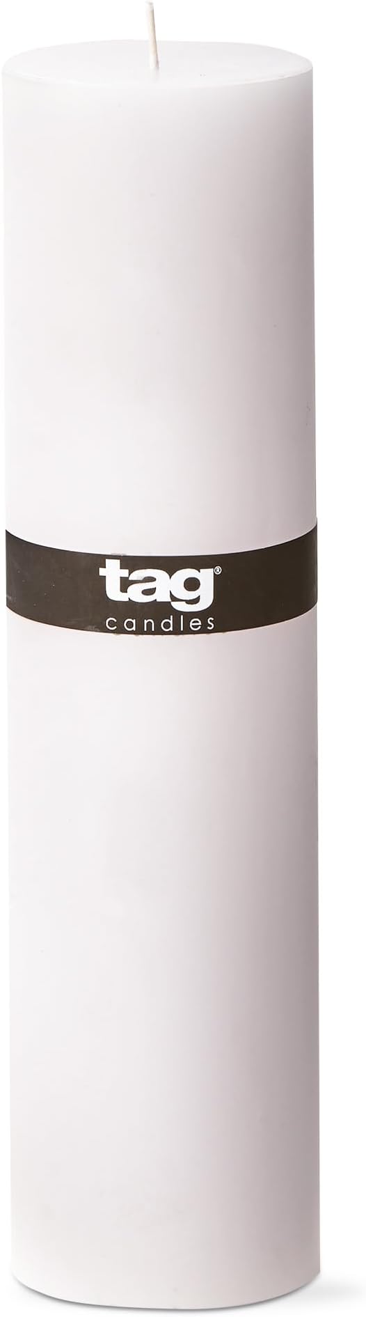 TAG Chapel 3X12 White Pillar Paraffin Wax Candle Unscented Drip-Free Long Burning 175 Hours for Home Decor Wedding Parties Dining Dinner Kitchen Table Tabletop Living Room End Table Decor Decoration