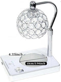 Elegant Style Fragrance Lamp, Height Adjustable Top Down Candle Warmer with Timer, Electric Wax Warmer for Home Office Christmas Decoration (Silver)