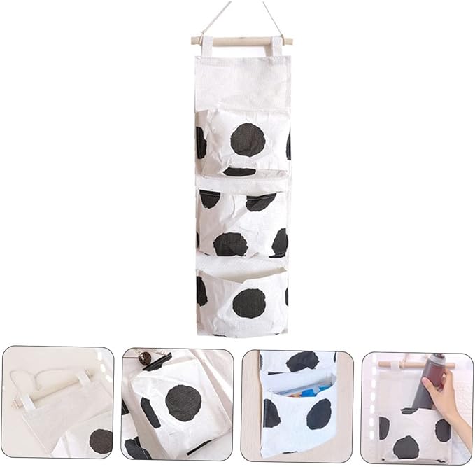 GLEAVI Fabric Storage Bag Bags Storage Waist Hanging for Comforter Bedding Wall-Side Hanging Multipurpose Pouch