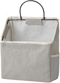 Fantasyon Wall Hanging Storage Bag, Waterproof Over The Door Closet Organizer Hanging Pocket Organizer for Bedroom, Bathroom, Linen Cotton (Gray)