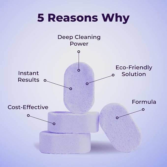 The All-In-One Multi Purpose Cleaning System - Cleaning Spray for Instant Stain Removal, With Concentrated Cleaning Tablets, for Home, Kitchen, Bathroom & More (1 Bottle+18 Pcs)