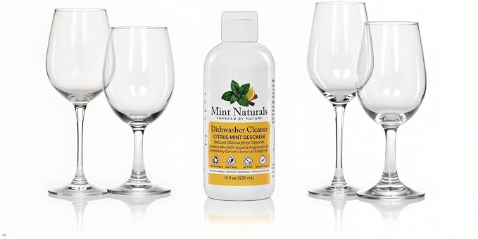 Natural Dishwasher Cleaner & Degreaser Liquid – USDA Organic Peppermint Oil Formula That Helps Remove Limescale, Grease & Odor, 12 oz – Made in USA by Mint Naturals