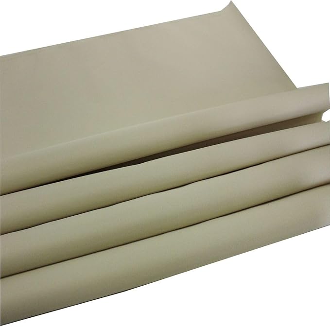 Mybecca Waterproof Canvas Marine Fabric 600 Denier Indoor/Outdoor PU Backing UV Protector Ivory 5 Yards