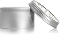 Thymes Travel Tin Holiday Candles - Scented Candles for Home Decor - Winter Scents - Christmas Gifts - Luxury Home Fragrance Gifts for Women & Men - Silver (Highland Frost, 2.5 oz)