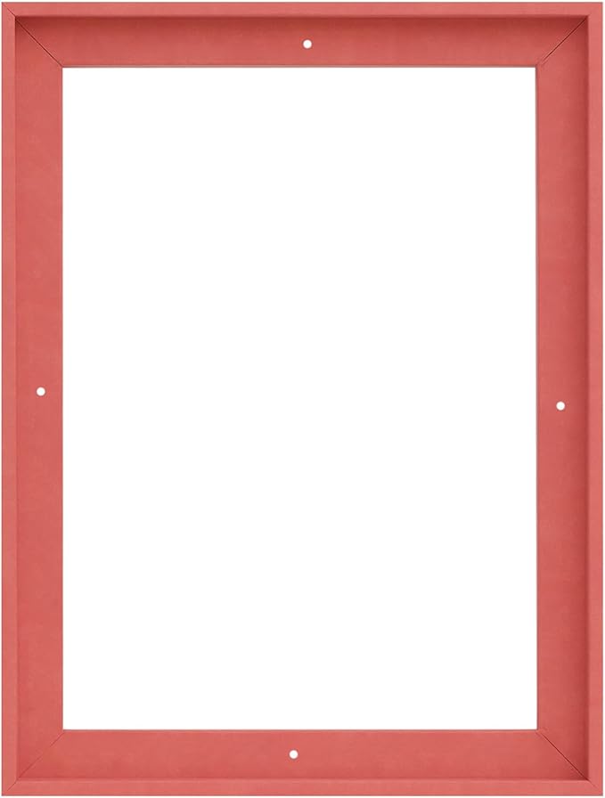 PIXY CANVAS Floater Frame 24x36 for 1.5 inch Deep Canvas Paintings/Canvas Prints/Wood Canvas Panels/Wall Art/Wall Decor/Home Decor/Artwork (Pastel Red / Pink, 24 x 36 inch, Portrait)