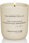 M&SENSE Natural Soy Candle| Eucalyptus Mint | 5.3 oz | Mini Spring Scented Candles for Relaxation, Valentines Day Gift, Home Décor | for Bedroom, Office, Party Small