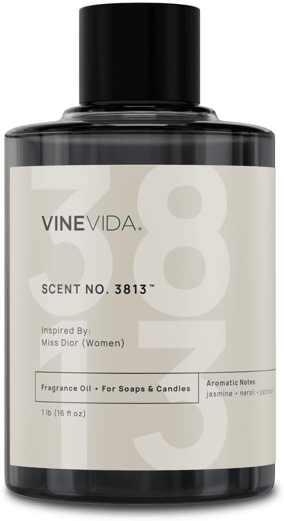 VINEVIDA [16oz] Miss (Women) Fragrance Oil for Candle Making - Natural Candle Oil Scents - Soap Making Essential Oil - Made in USA