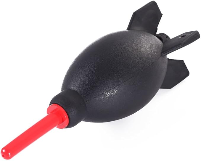 FocusFoto PRO 6.6 Inch Rubber Rocket Air Blower Duster Cleaner Dust Cleaning for DSLR Camera CCD Lens Keyboard Red