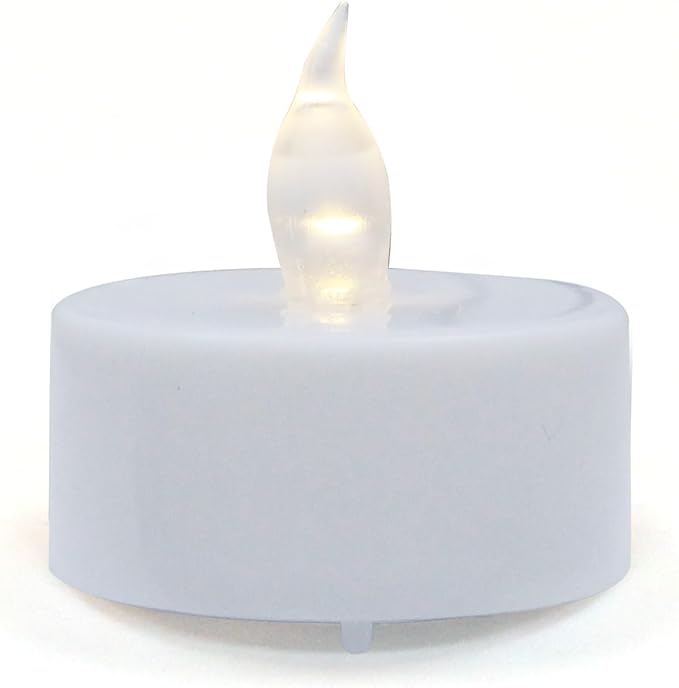 3D Printer Accessories 3V Craetive Warm White LED Candle-Light Kit: Compatible with DIY Custom Tea Light Holders Candestick Lamps Printed Model Pack of 12, D37.2xH36.6mm