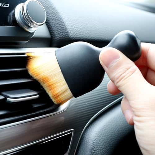 2Pcs Auto Interior Cleaning Detail Brush for Sonata SEL 2024, Dashboard Air Vent Crevice Sweeper Soft Dust Dirt Removal Tool
