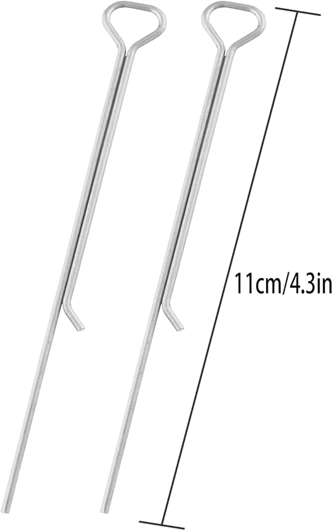 Candel Wick Holder ZZLZX 20PCS 4.3 Inch Wick Holders for Candle Making, Metal Wick Centering Tool, Candle Wick Clip