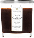 Colonial Candle Tibetan Sandalwood Scented Candle Jar, Highly Fragranced Candles for Home Scented, Mottled Wax Candle, 2 Wick, 8 oz - Made in the USA