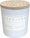 Sand + Fog Scented Candles - Orange & Clove - Additional Scents and Sizes - 3 Wicks 100% Cotton Lead-Free - Luxury Air Freshening Jar Candles - Perfect Home Decor - 21 oz