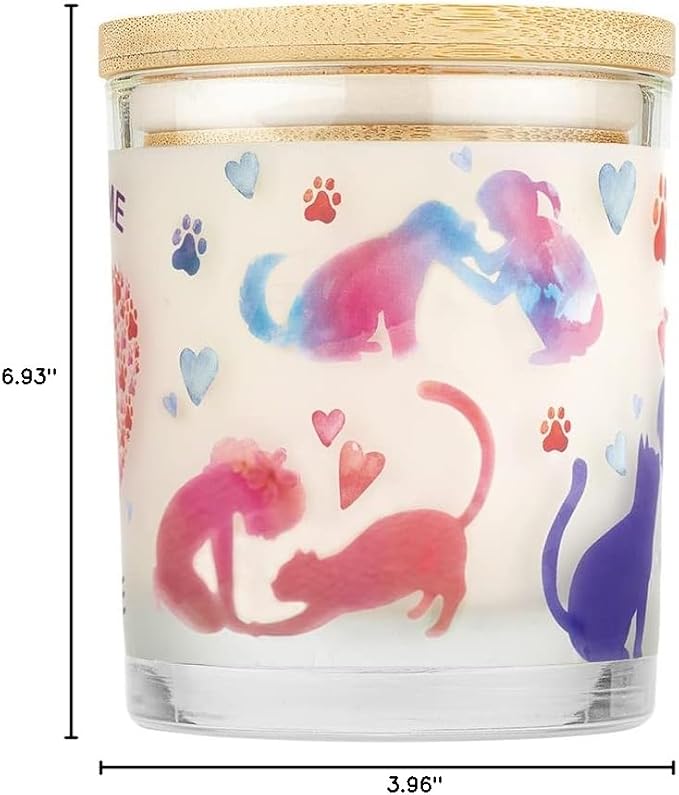 One Fur All Welcome Home Candle - Pet Odor Eliminator - Non-Toxic Scented Candle, Gotcha Day Gift