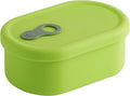 Premium Korean-Made Silicone Airtight Food Container with Steam Vent – BPA Free, Leakproof, Microwave & Freezer Safe Meal Prep. & Leftovers Storage (Green Apple, 17 floz)