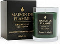Smoke Odor Eliminating Candle – Balsam Fir & Cedar Soy Wax Candle for Kitchen, Apartment & Home Smells, Long Lasting Odor Neutralizing Scented Candle, 150g / 5.3 oz – Maison De Flamme