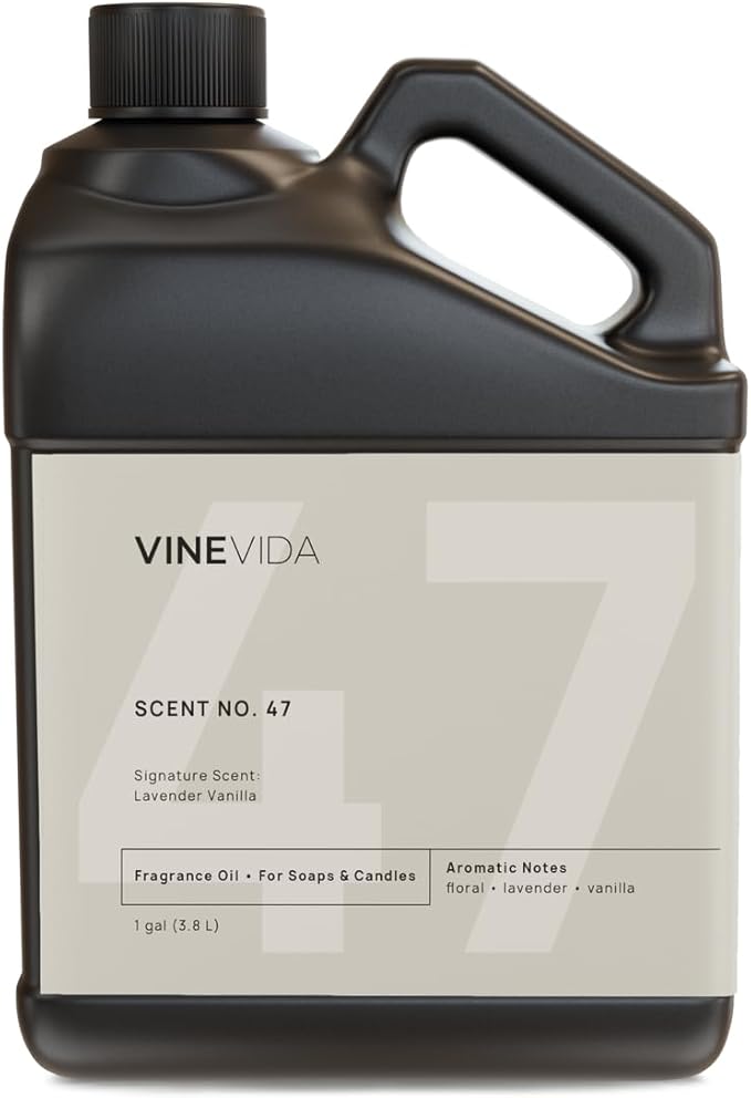 VINEVIDA [128oz] Lavender Vanilla Fragrance Oil for Candle Making and Soap Making - Premium Candle Scents for Soy Candles