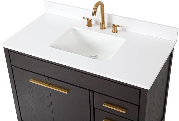 Tennant Brand 42 inch Modern Style Beatrice Bathroom Sink Vanity (Wenge/Espresso, 42 inch)