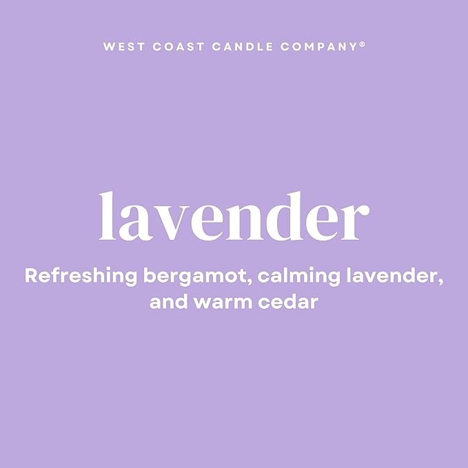 Lavender | Pet Friendly Candle | Soy-Free Coconut Apricot Wax | Clean Burning | Non-Toxic | Veterinarian Approved | Pet Odor Eliminator | Air Freshening Scented Candle | 9 oz