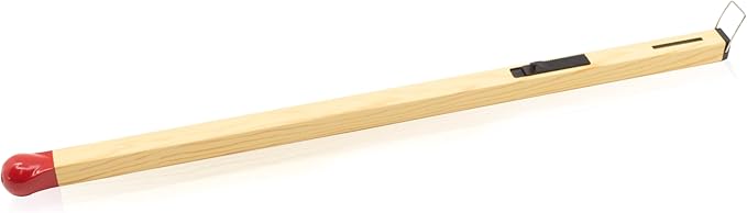 Match Shape Candle Lighter - Slim Butane - Gas Refillable - Long Reach (14.5" Long, 2 Lighter)