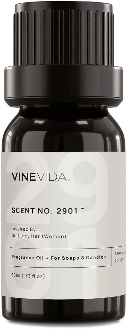 VINEVIDA [10mL] No.2901 Her (Women) Fragrance Oil for Candle Making - Natural Candle Oil Scents - Soap Making Essential Oil - Made in USA