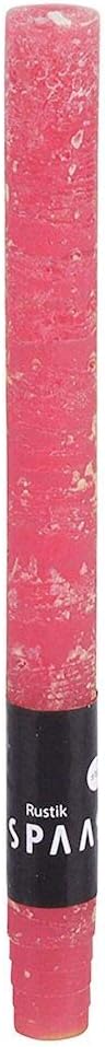 Spaas 12 x 12 Rustic Unscented Household Candles, Paraffin Wax Rose Blush, D 21 mm x H 250 mm
