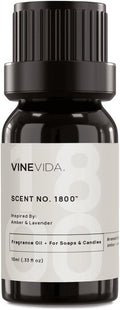 VINEVIDA [10mL] Amber & Lavender Fragrance Oil for Candle Making - Natural Candle Oil Scents - Soap Making Essential Oil - Made in USA
