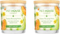 Pet House Candles, Natural Plant-Based, Long Lasting Candles for Pet Odor, 60 Hour Burn Time - Juicy Melon, 9 oz, 2 Pack