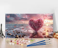 Paint by Numbers Kit for Adults Flower Painting by Numbers Sea DIY Kits for Adults Canvas Oil Painting Crafts, Hobbies for Women Beginner for Home Wall Decor Art, Gifts Without Frame 24x48Inch 6-Y663