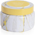 Capri Blue Modern Marble Printed Travel Tin Jar Candles - Luxury Decorative Candles for Home Scented - Long Lasting Soy Wax Blend - Pineapple Flower (8.5 oz)