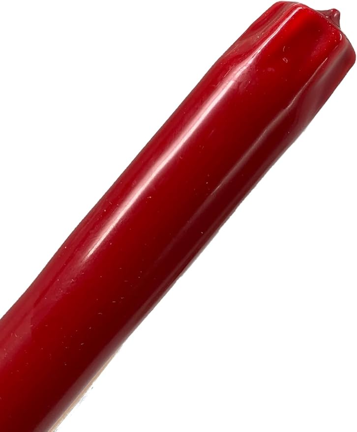 D'light Online Elegant 10" Holiday Unscented Taper Candle for Christmas - Premium Quality Candles Hand-Dipped Tapered Candles, Dripless and Smokeless - Set of 12 (10 Inch, Rustic Christmas)