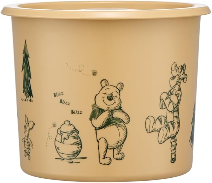 Skater SOT8-A One-Touch Seal Container, M, 28.5 fl oz (800 ml), Airtight Container, Storage Container, Disney Winnie the Pooh