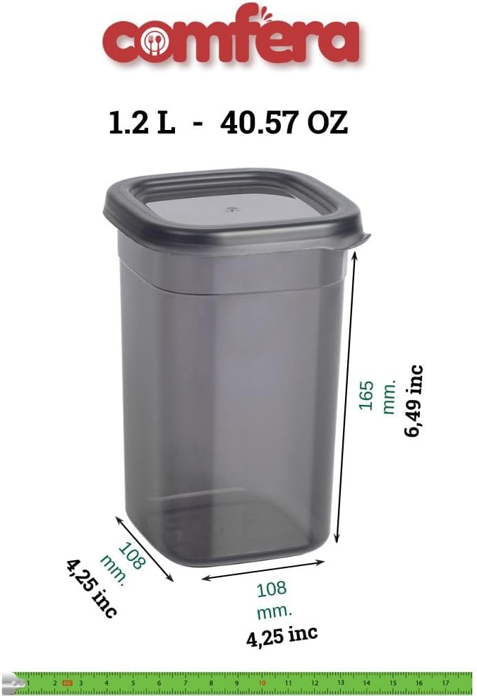12-Piece 40 OZ BPA-Free Airtight Food - Food Storage Containers With Lids, Flour, Pantry Storage Includes 20 Reusable Washable Labels, Kitchen Organizer