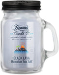 Beamer Candle Co. - Black Lava Hawaiian Sea Salt – Ocean Breeze & Mineral Sea Salt Scent - Odor Eliminating - High Fragrance - Small 4oz Mason Jar - 22 Hour Burn Time