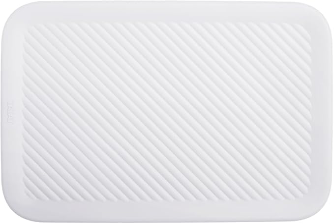 Superio Ribbed Collection - Superio Lid for Decorative Plastic Basket Open Home Storage Bins Organizer Baskets, Medium White - for Organizing Closet Storage Bins for Shelves Drawer Shelf 5 Liter