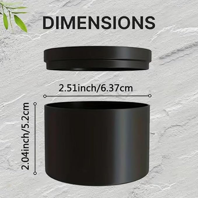 DINGPAI 24 Pcs Black Candle Tins, 4 oz Black Empty Candle Tin with Lids for DIY Candles Making, Matte Full Black Candle Jars for Candle Making, Storage, Christmas Candle Gifts