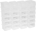Akro-Mils 30210 AkroBins Plastic Storage Bins, Space-Saving Stackable Bins for Garage, Pantry, Craft Organization, 5" x 4" x 3", Clear, 24-Pack