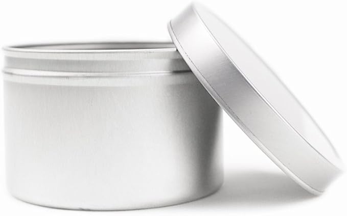 EricX Light Candle Tin 24 Piece, 8 oz, for Candle Making