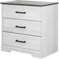 Furnifact White Nightstand Bedside Table, Farmhouse Style, Laminate Finish, Rectangular Shape, One Size for Bedroom, Modern and Durable Design