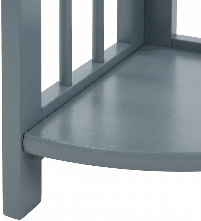 Furnifact Slate Gray Bookcase with Open Shelves for Organized Storage, Modern Design, Durable Construction, Suitable for Living Room or Office